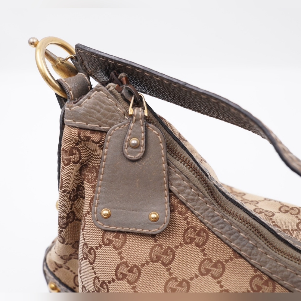 GUCCI Monogram Jockey Hobo - Picture 7 of 14